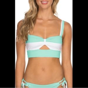 NWT Isabella Rose Block Party Bikini Top‎ Stripe